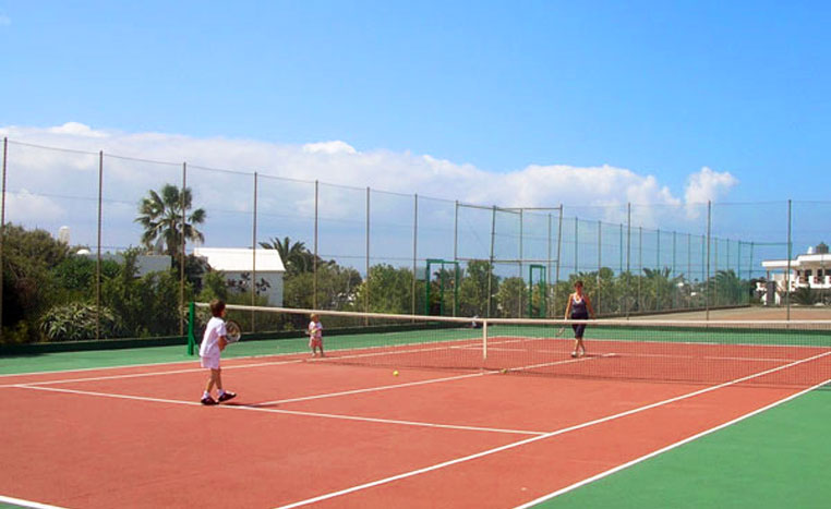 Tennis court in Lanzarote